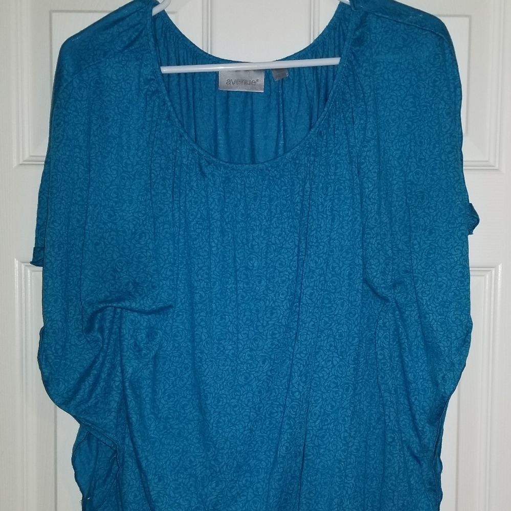 Avenue, Blue plus size top